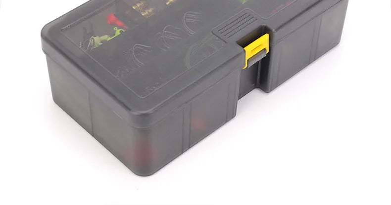 Fishing Lure Kit 101 Pieces Set Pliers Worm Hook Soft Bait Popper Pencil Crank Wobbler VIB Minnow Frog Spinner Connector Jig