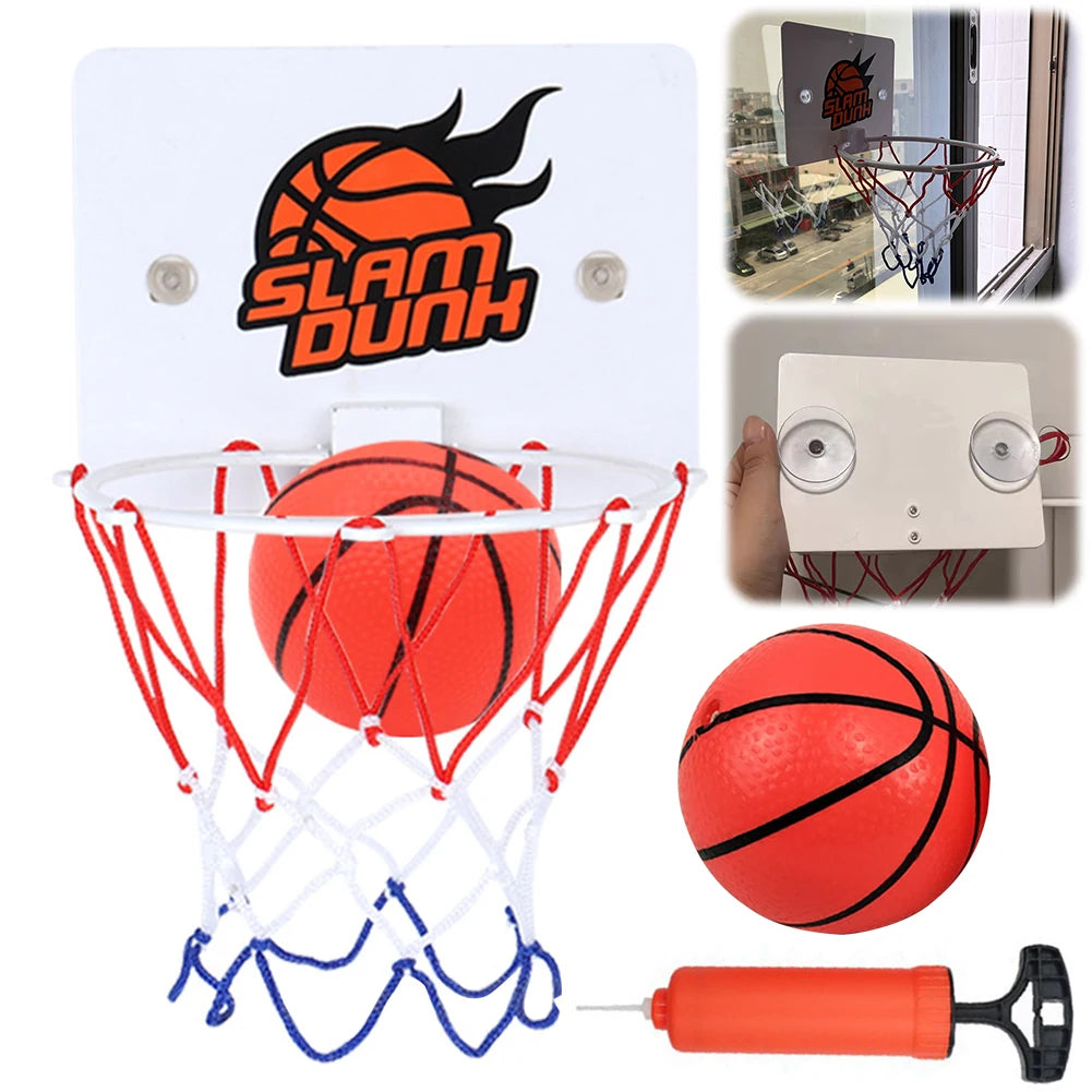 Suction Cup Basketball Hoop with 2 Balls Indoor Basketball Hoop