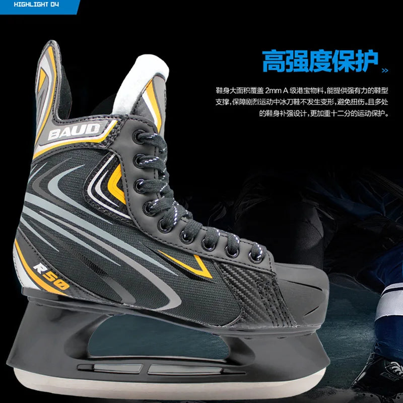 Lyzwiarstwo Figurowe R50 Adult Ice Hockey Skate Children Unisex Ice Skati