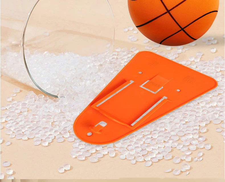 18/21/24CM Kids Bouncing Mute Basketball Squeezable Mute Bouncing Basketball
