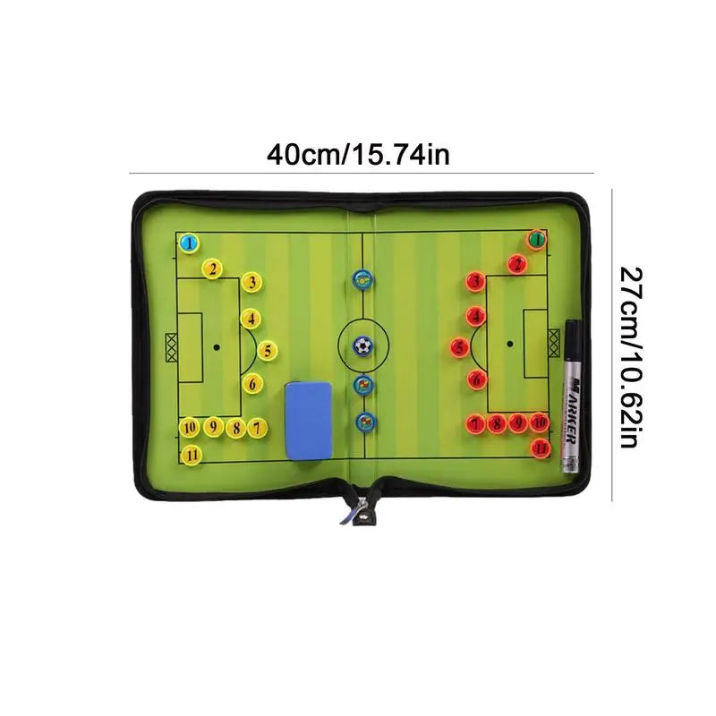 Magnetic Soccer Coaches Strategy Clipboard Waterproof Training Board
