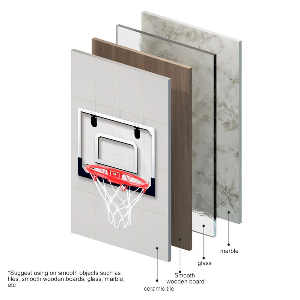 Kids Mini Basketball Hoop With Electronic Scoreboard Ball Sport Backboard Outdoor Indoor