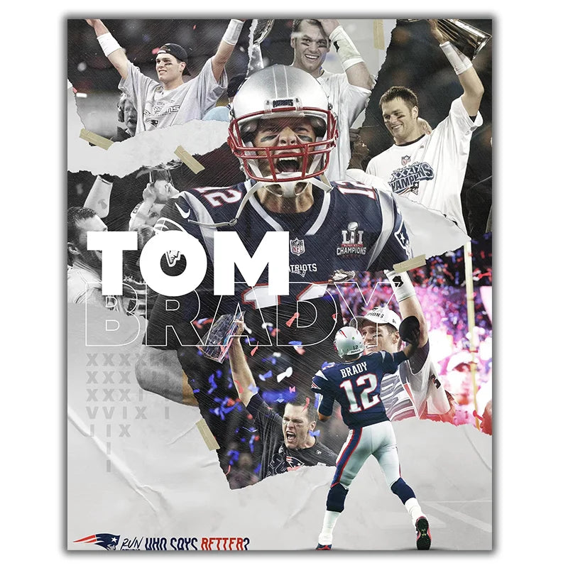 American Football NFL Star Players So on Sports Super Bowl Poster