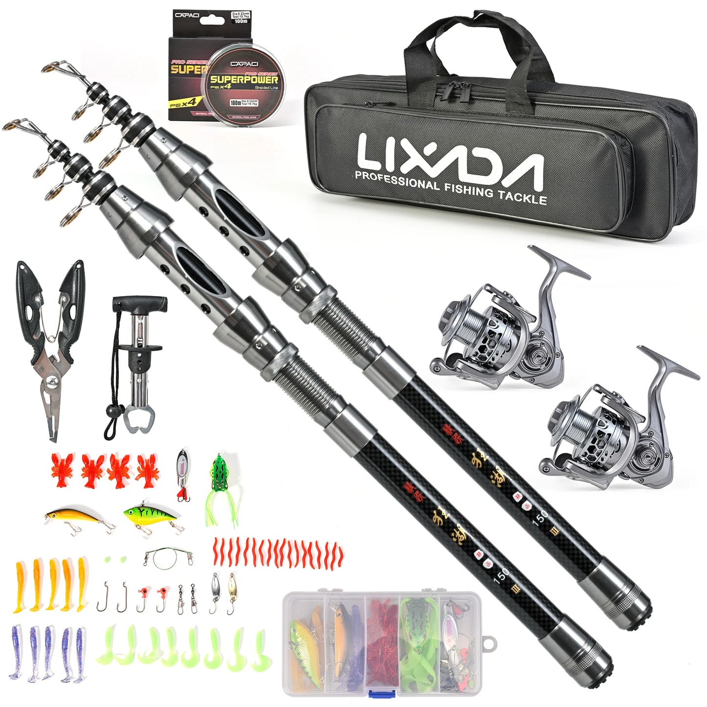 Fishing Pole Reel Combos Telescopic Fishing Rod Kit