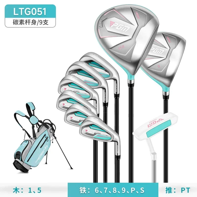 PGM Women Golf Clubs Set with Golf Bag Stainless Steel / Carbon Shaft Iron Wood Driver