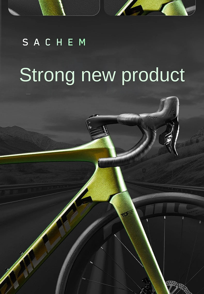 2025 New Ultra-Light Carbon Fiber Road Bike Fast Racing Bicycle with Hydraulic Disc Brakes