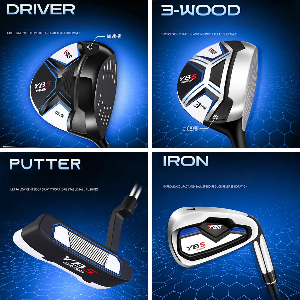 PGM New Golf Club Set for Men 11 Pcs Beginner's