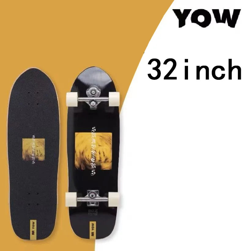 YOW land surf skateboard longboards whole kits good quality spring system branded with trucks wheels