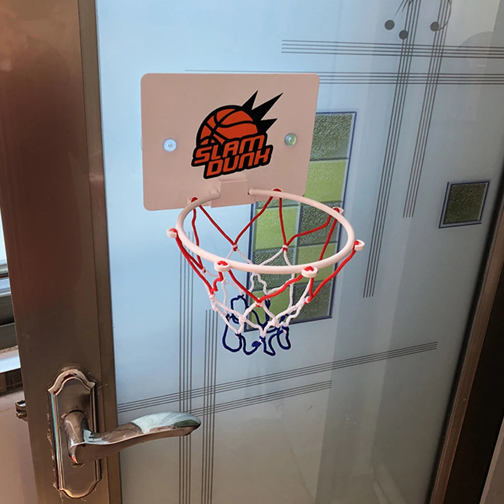 Suction Cup Basketball Hoop with 2 Balls Indoor Basketball Hoop