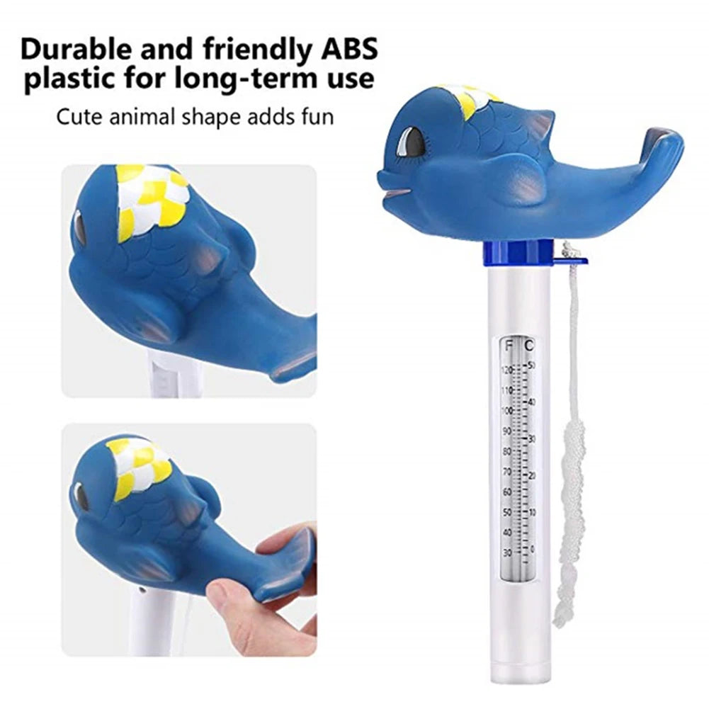 Cartoon Animals Thermometer Versatile for Outdoor Indoor Swimming Pools