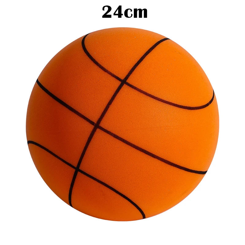 18/21/24CM Kids Bouncing Mute Basketball Squeezable Mute Bouncing Basketball