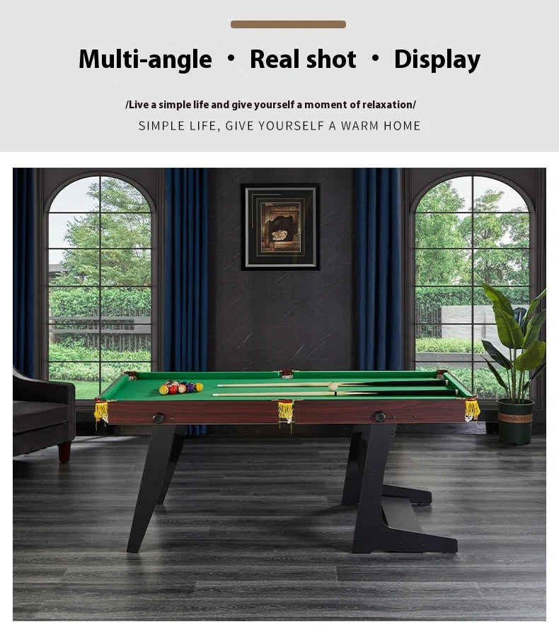Children's Folding Wooden Pool Table Home Use Large Small