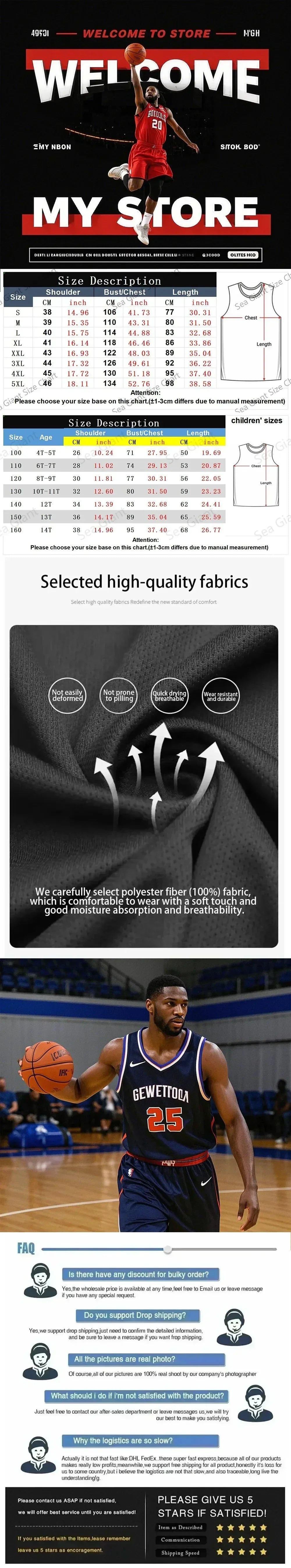 3D Men's Basketball Jersey Breathable Round Neck Sportswear