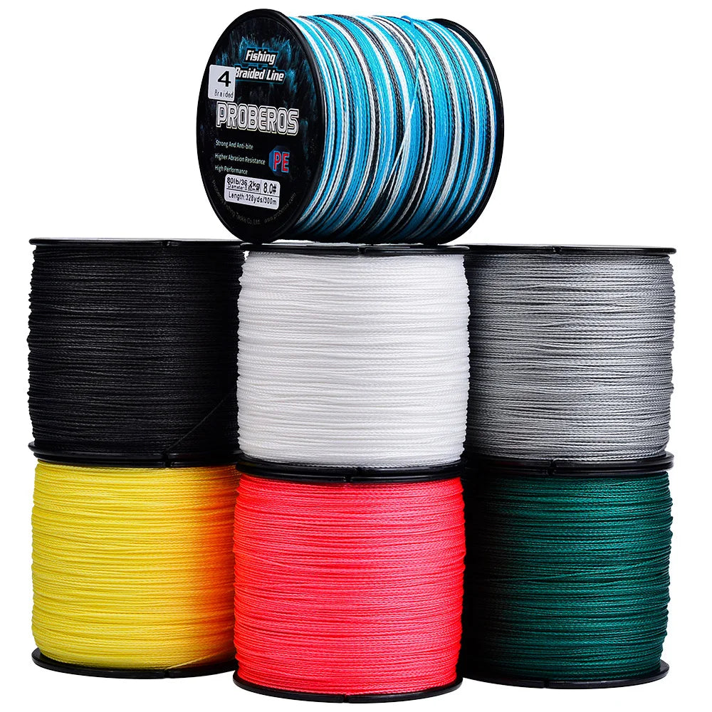 PROBEROS 300M 4 Strands Braided Multifilament Fishing Line