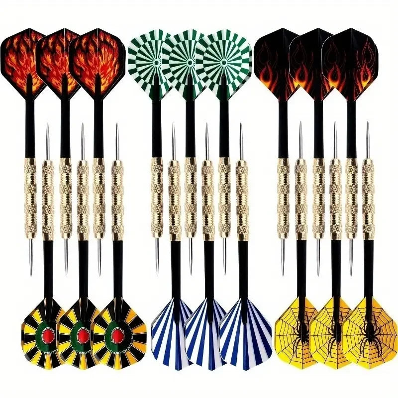 18 pcs/set of professional darts combination with steel tips durable