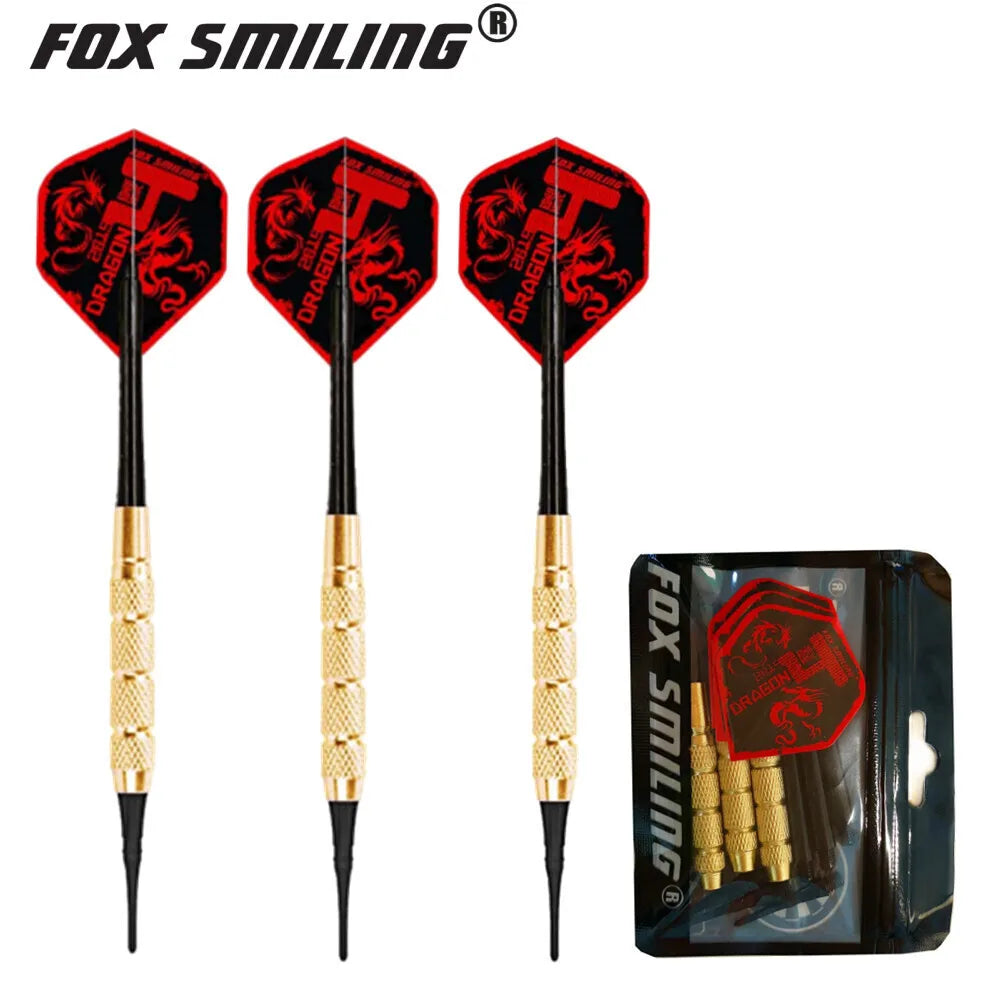 12PCS Fox Smiling 18g Electronic Soft Darts With Nylon Darts Tips