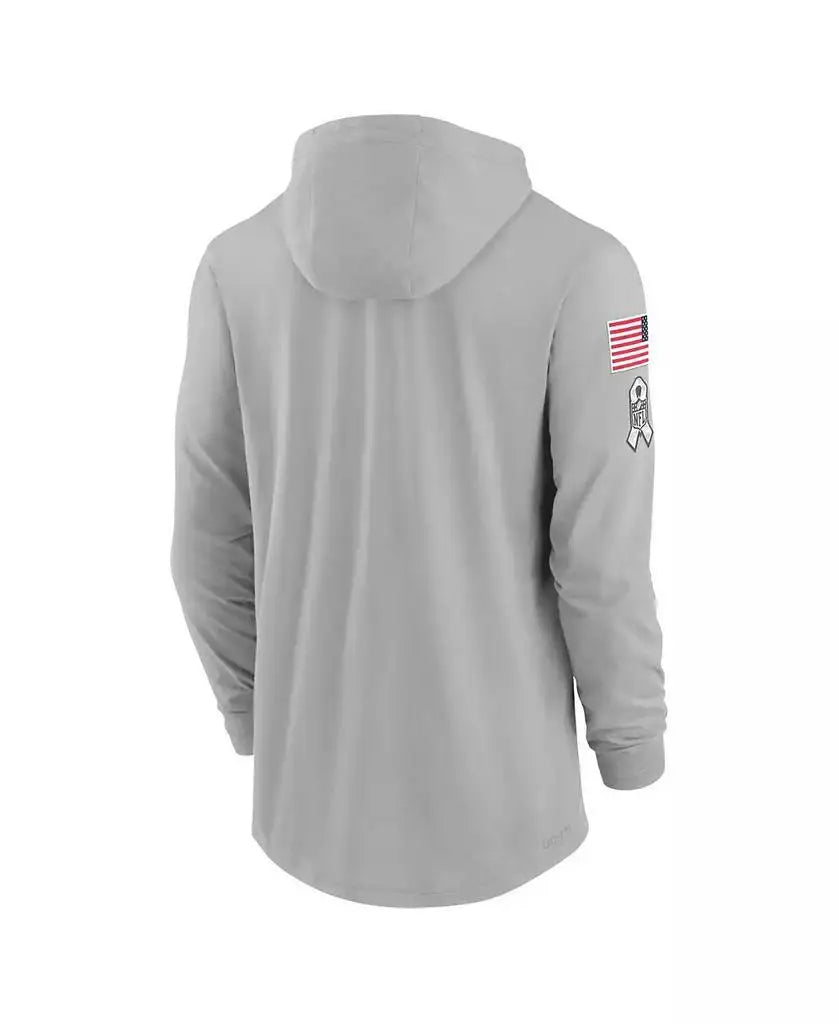 Nike | Men's Gray Dallas Cowboys 2024Long Sleeve Hooded T-Shirt