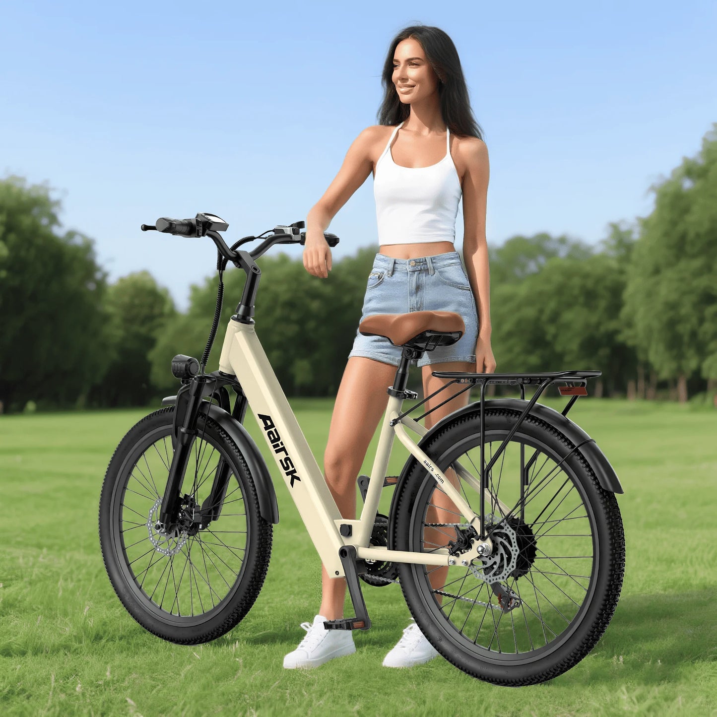 Electric Bike Adults 40Miles 23MPH Commuting Electric Mountain Bike