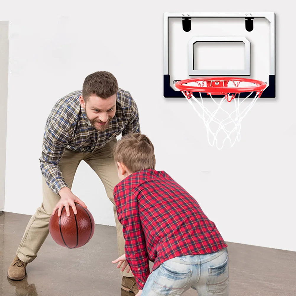 Kids Mini Basketball Hoop With Electronic Scoreboard Ball Sport Backboard Outdoor Indoor