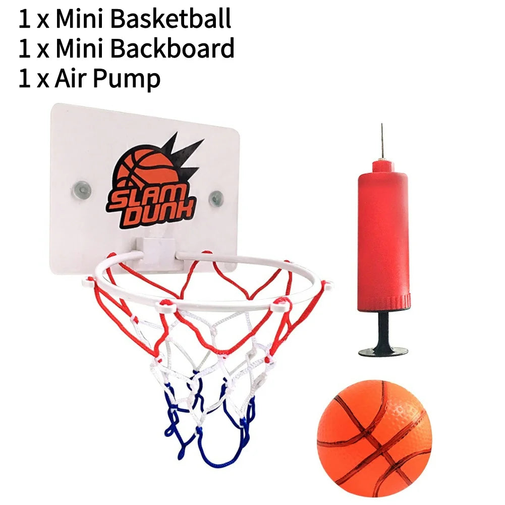 Suction Cup Basketball Hoop with 2 Balls Indoor Basketball Hoop