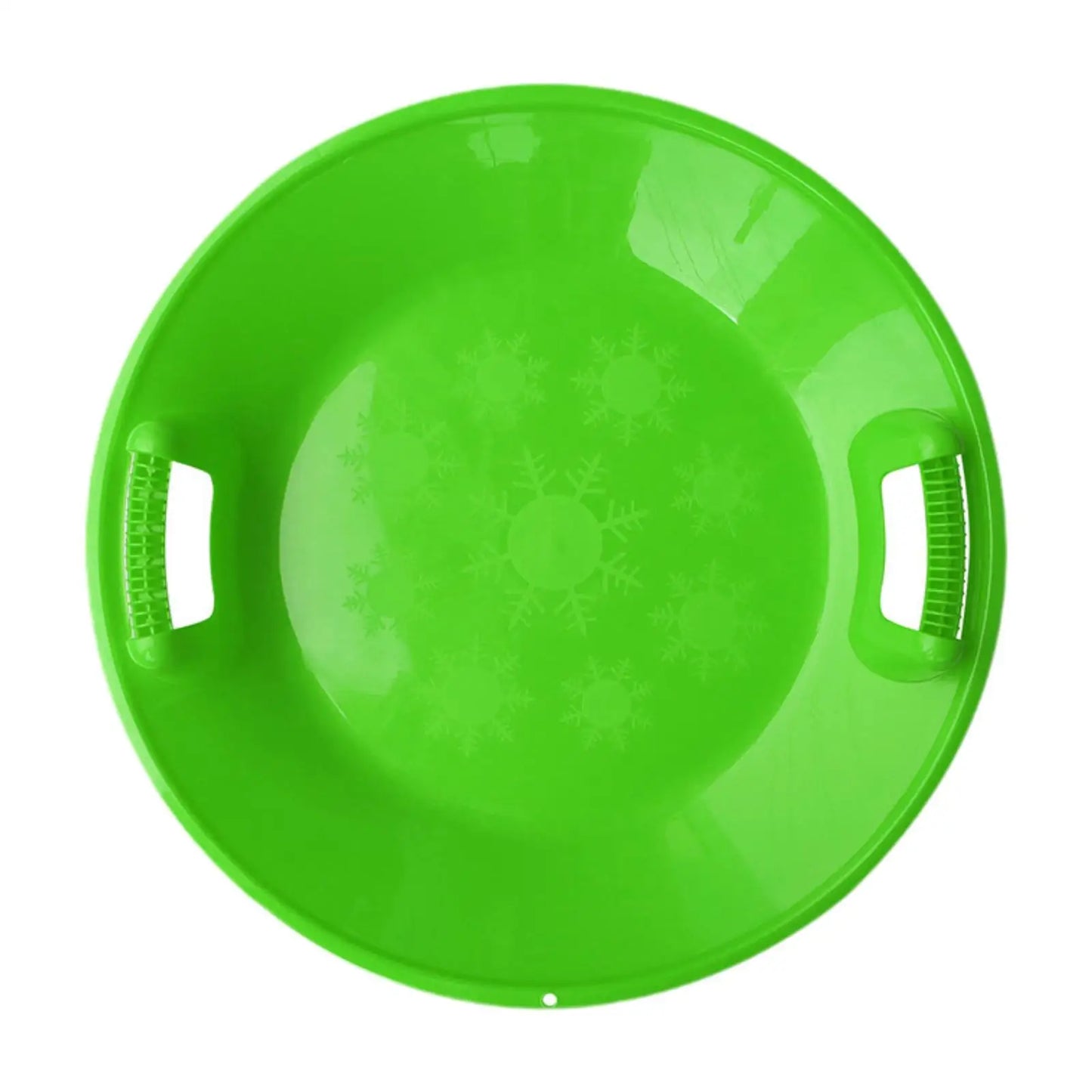 Round Snow Sled Toboggan Grass Sliding Sled Skiing Board Snow Luge Sledge for Boys Girls Kids