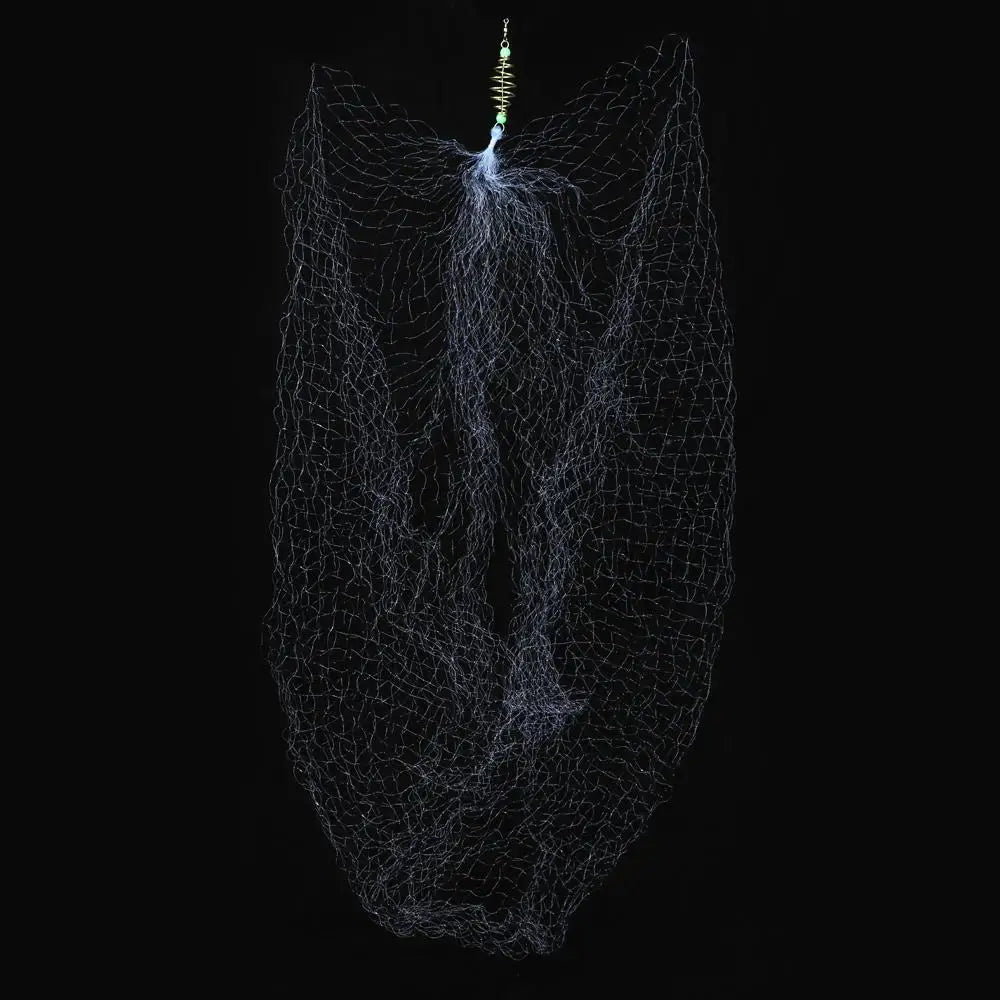 11 Size Fishing Net Trap Mesh Luminous Bead Netting Sea Fish Net