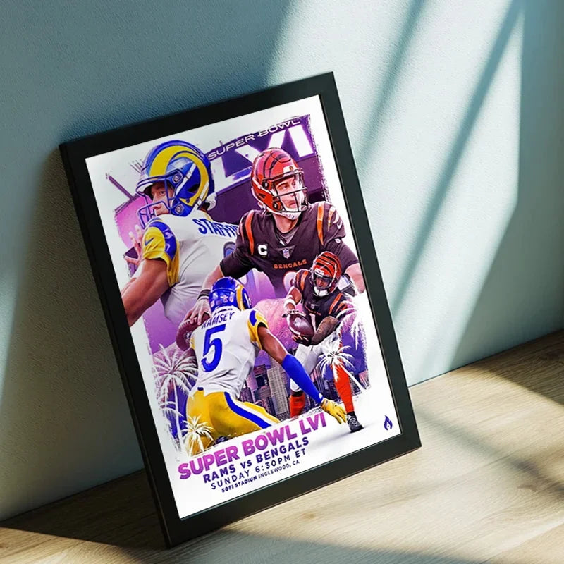 American Football NFL Star Players So on Sports Super Bowl Poster
