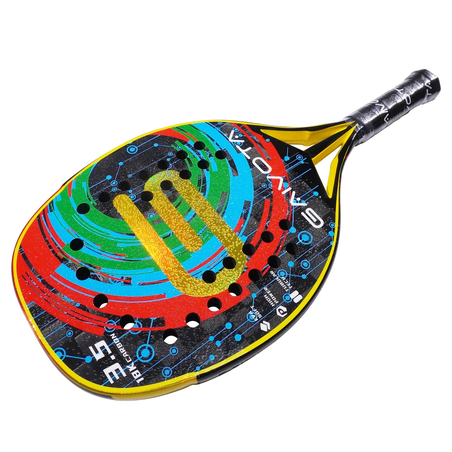 GAIVOTA beach tennis racket carbon 18K strap bag for intermediate to advanced athletes