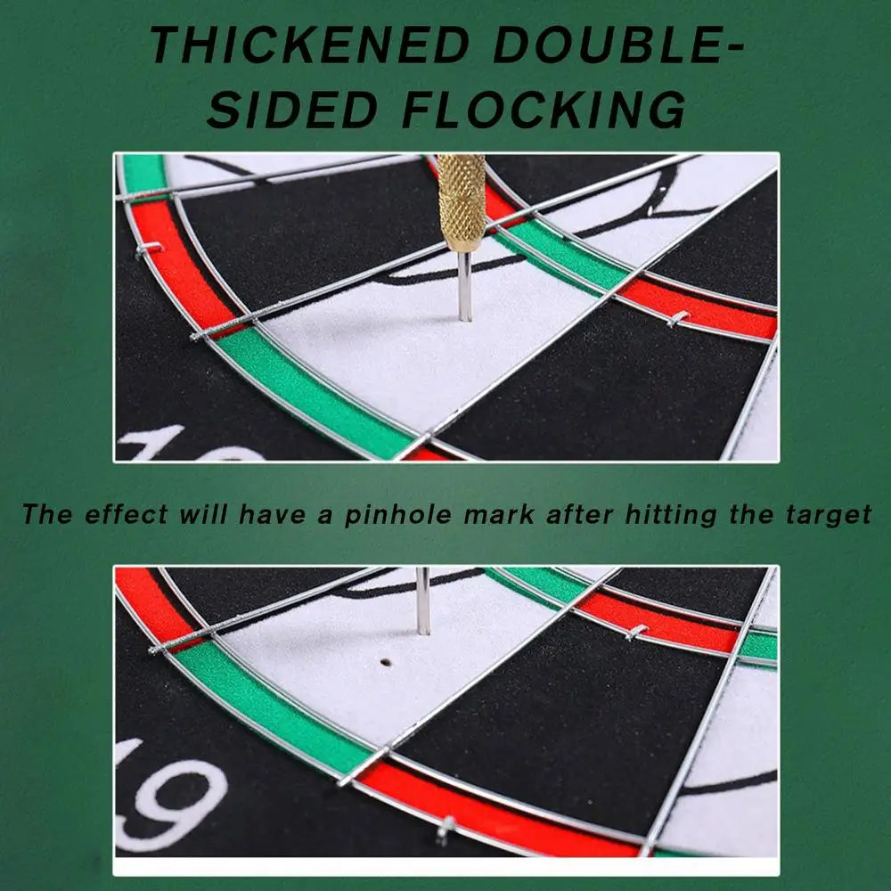 Professional Dart Board Stable Flocking Board With Darts Thick 15in Game