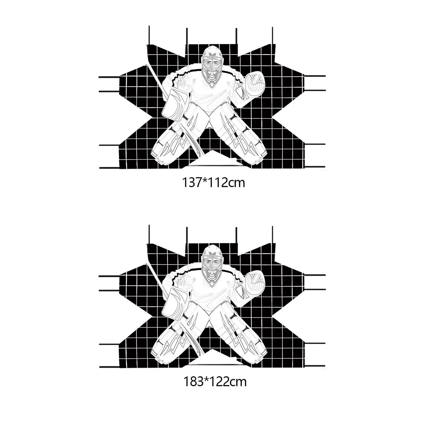 Hockey Goal Improve Skills Foldable Lightweight Waterproof Protable Hockey Net