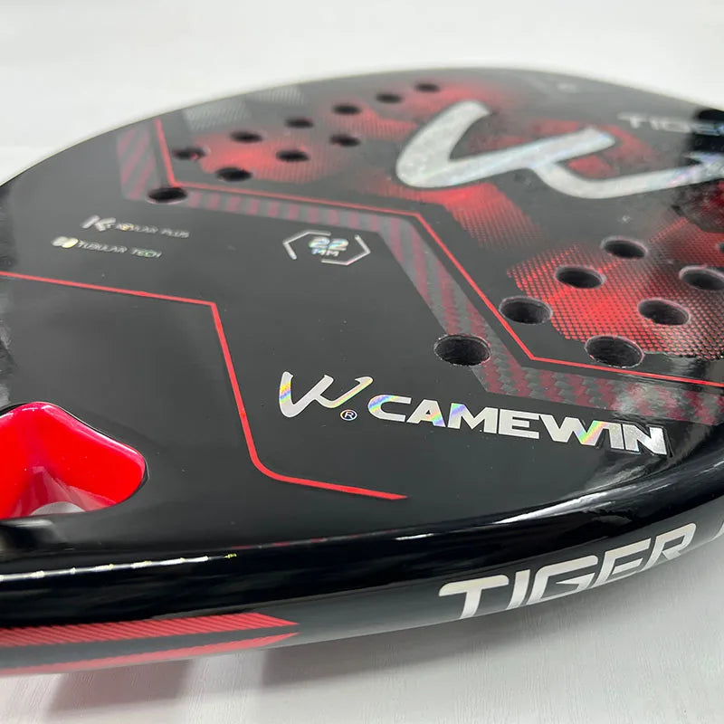 TIGER Kevlar Camewin Beach Tennis Racket Adult Professional Carbon Frame