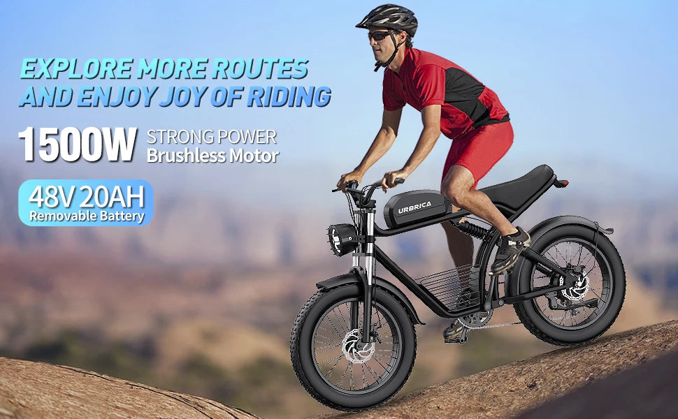 Electric Bike for Adults 3000W 1500W 32MPH 48V 23AH Max 75Miles Electric Motorcycle