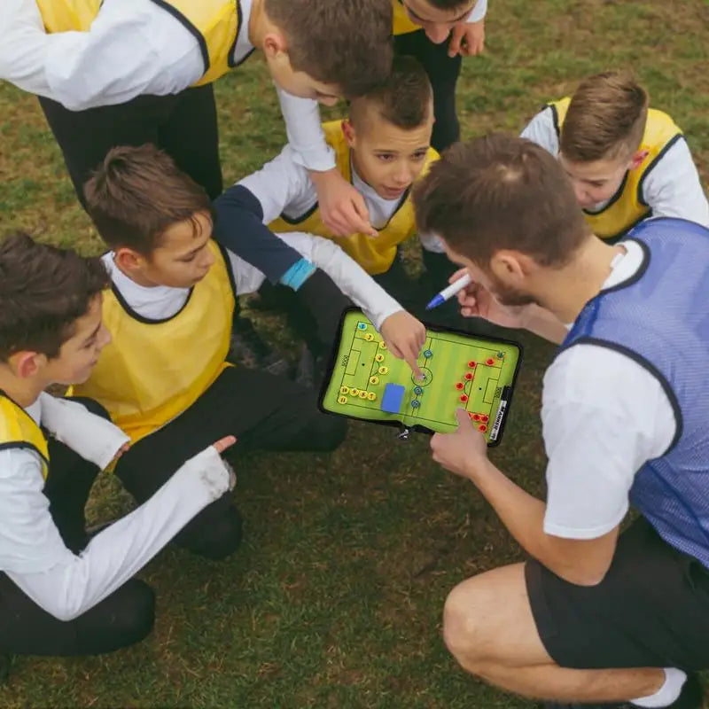 Magnetic Soccer Coaches Strategy Clipboard Waterproof Training Board