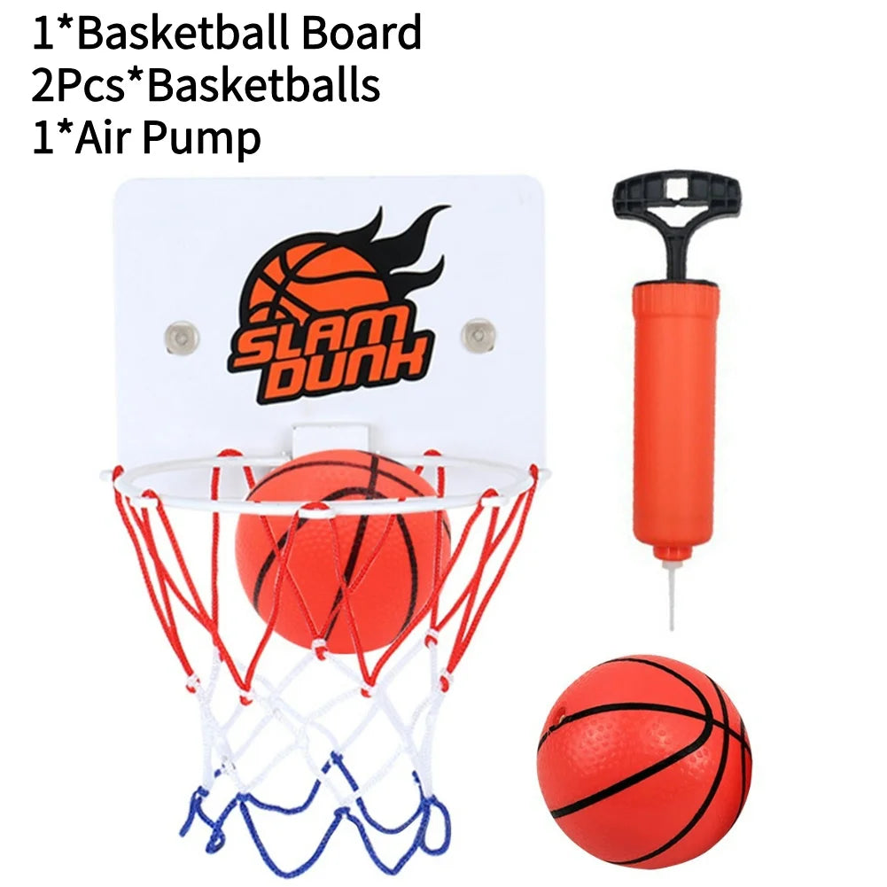 Suction Cup Basketball Hoop with 2 Balls Indoor Basketball Hoop