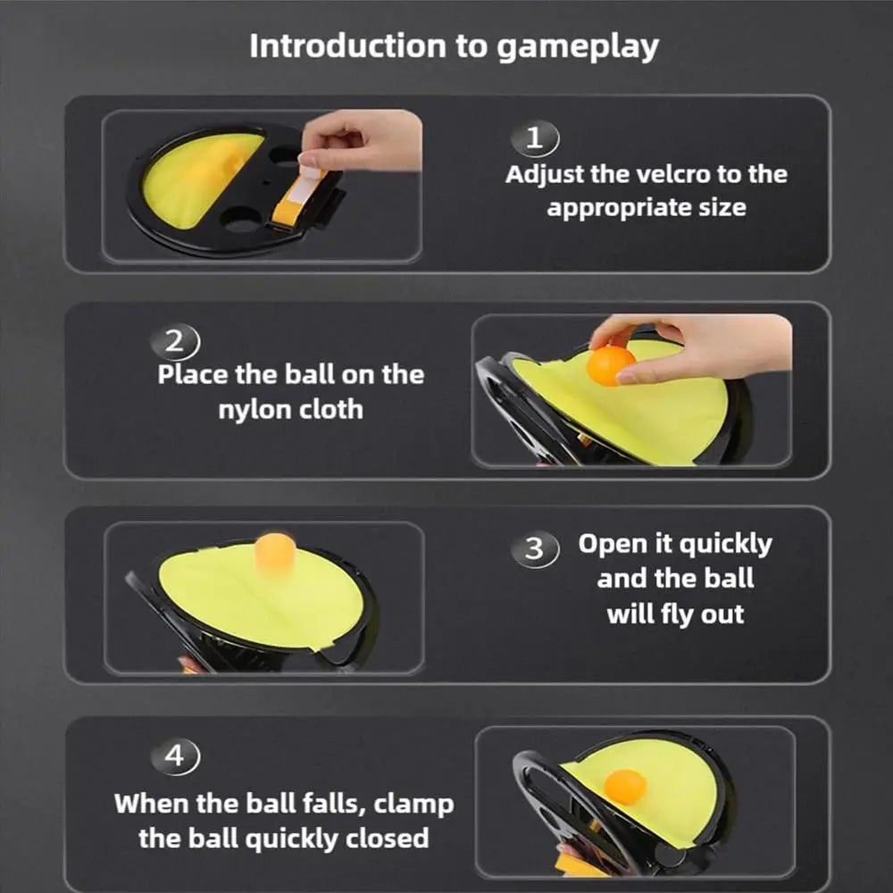 Paddle Ball Set Outdoor Throwing Catching Game Toys Toddler Activities 2 Players