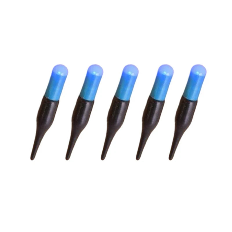 5Pc Led Luminous fishing Floating night Tail Light Glow Color Change