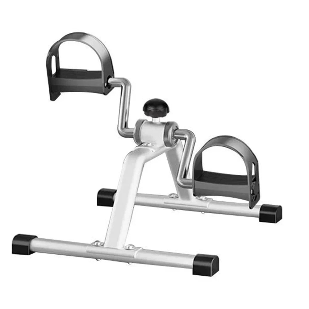 Folding Portable Foot Pedal Exerciser with Adjustable Resistance Stationary Exercise Bike for Indoor Physical Therapy