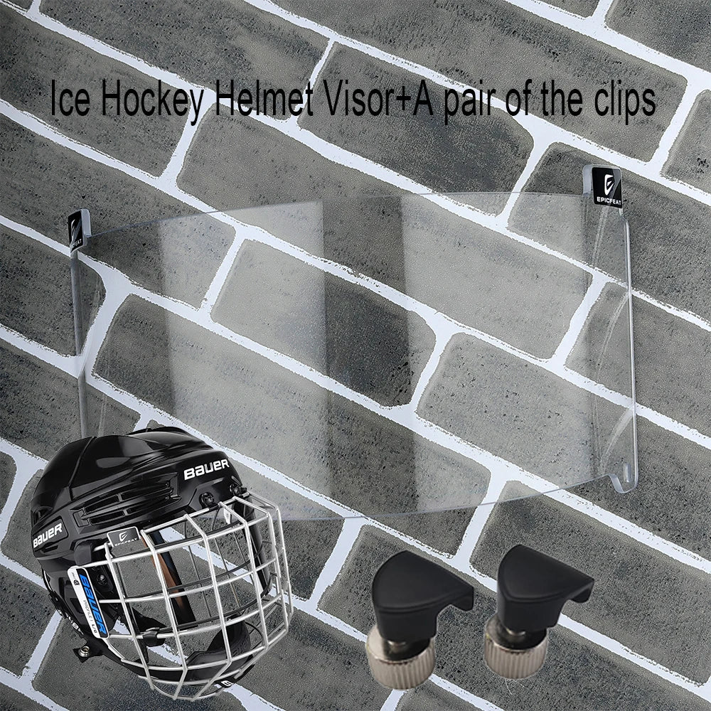 2024 New Model Senior Embedded Full size Hockey Helmet Clear visor Anti-Fog Anti-Scratch