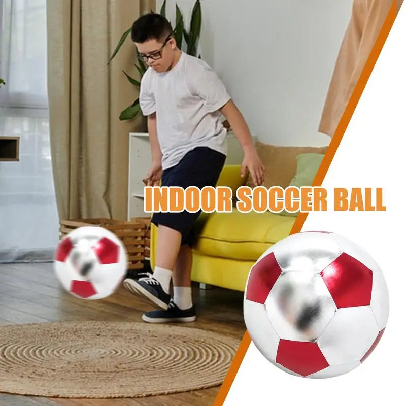 Indoor Silent Soccer Ball 25cm Easy to Grip High Density inflatable Quiet Training Ball