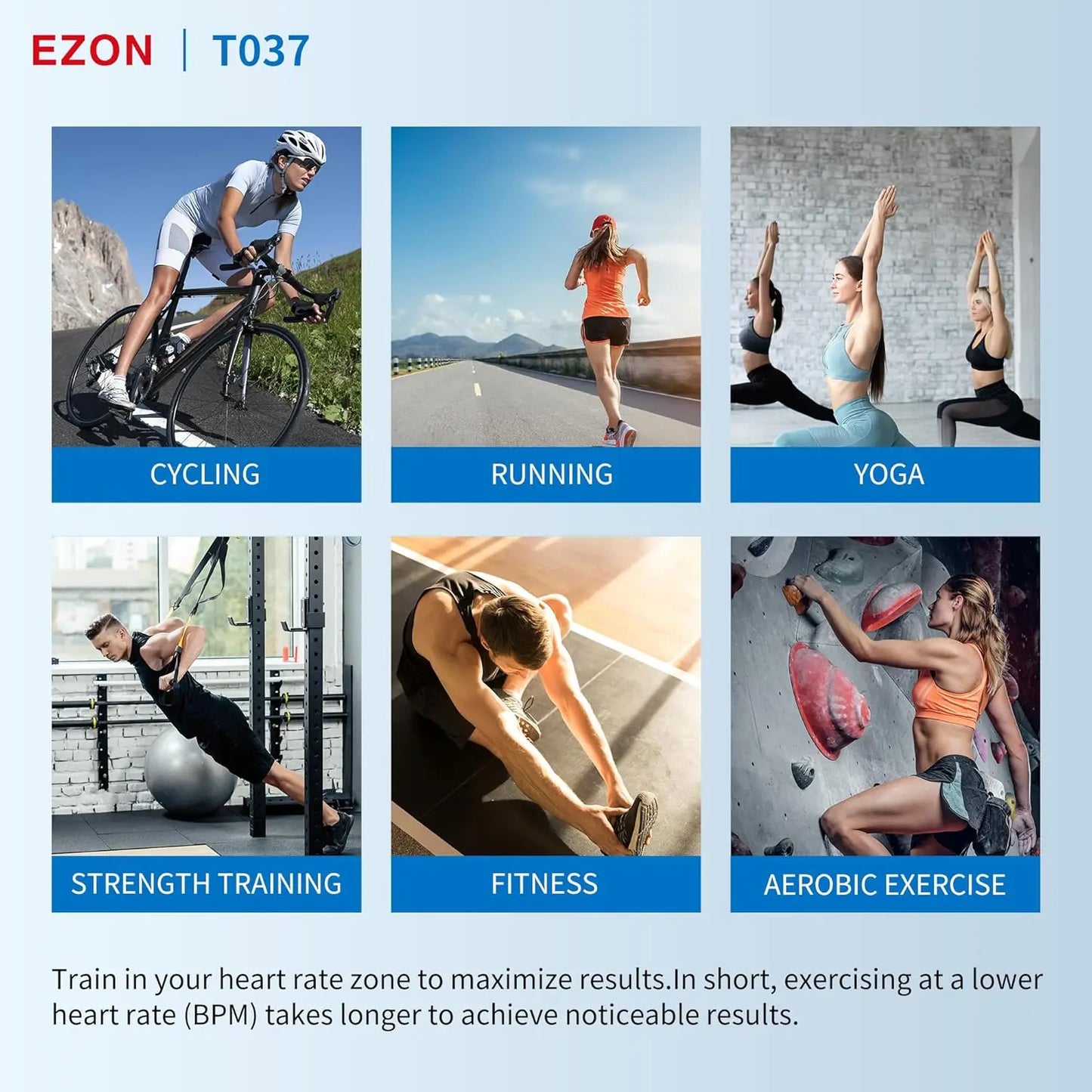 50M Waterproof Heart Rate Monitor Sport Fitness Watch Men Women Outdoor Cycling Sport Wireless With Chest Strap Heart Rate