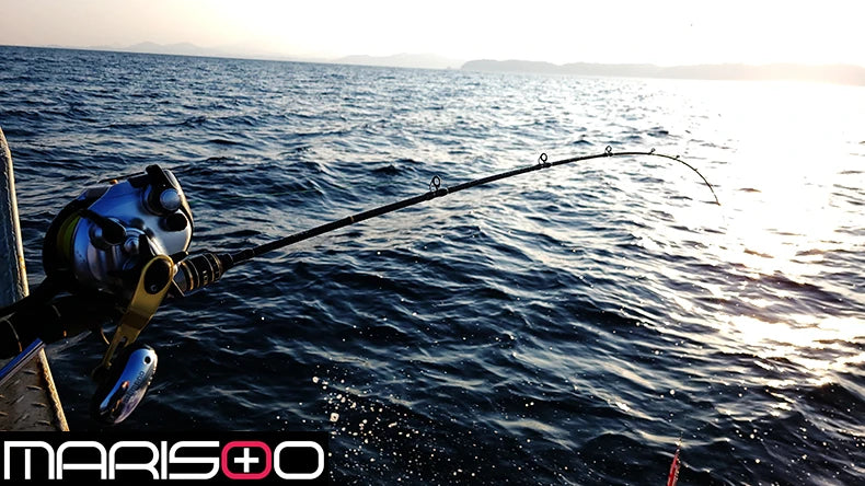 Pesca Boat Fishing Rods Saltwater Big Game Slow Pitch Jigging Rod Shore Carbon 2 Piece Spinning & Casting Portable Cod amberjack Rockfish