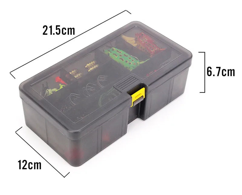 Fishing Lure Kit 101 Pieces Set Pliers Worm Hook Soft Bait Popper Pencil Crank Wobbler VIB Minnow Frog Spinner Connector Jig