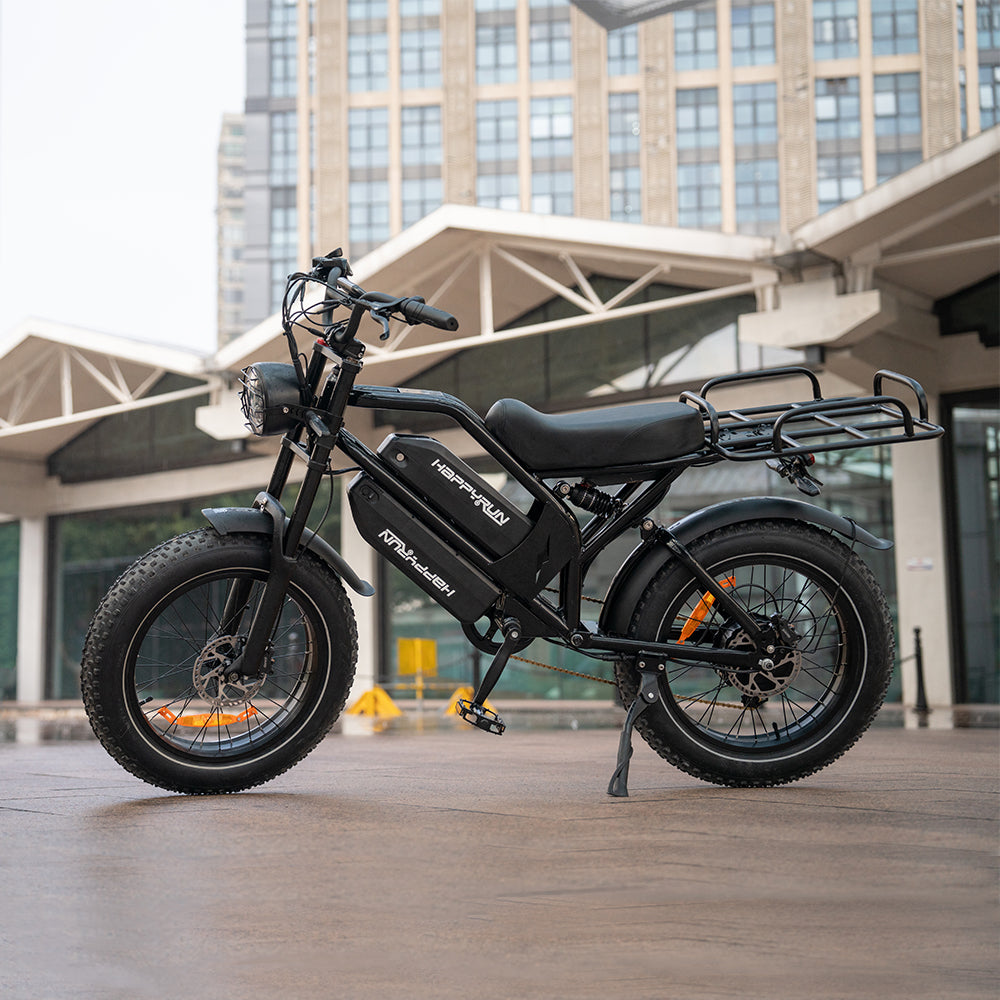 HAPPYRUN G70 20" Electric Cargo Bike with Long Range 2000W Motor Dual 20Ah+18Ah Batteries