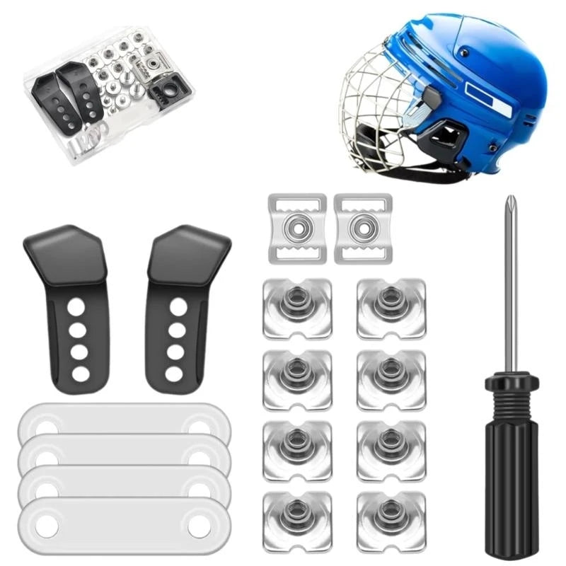 652F 31Pcs Football Helmets Repair kits Football Helmets Hardware kits Hockey Helmets Replacement Part for Hockey Baseball Sport