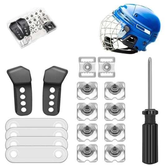 652F 31Pcs Football Helmets Repair kits Football Helmets Hardware kits Hockey Helmets Replacement Part for Hockey Baseball Sport