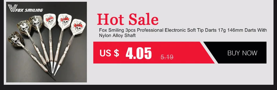 Fox Smiling Dart Flights Set Multiple Styles Colorful PET Darts Flights