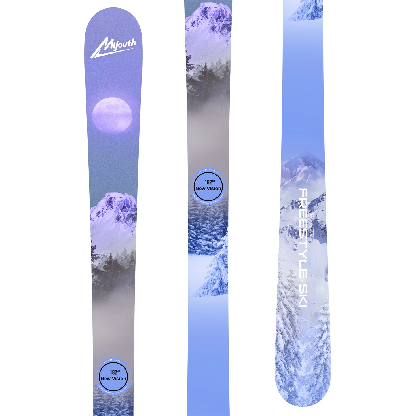 Factory Price Freestyle Twin Tip Soft Park All Mountain Alpine Snow Board Skis
