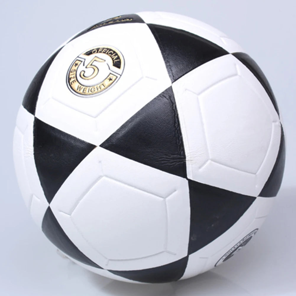 Soccer Ball Training Machine Stitched  Black Triangle Print for Practice