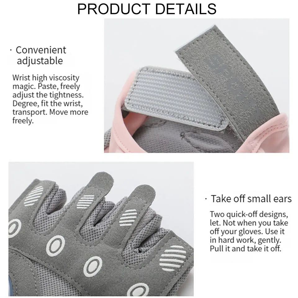 1 Pair Gym Body Building Training Fitness Gloves Sports Weight Lifting Exercise Slip-Resistant Gloves for Yoga Gloves