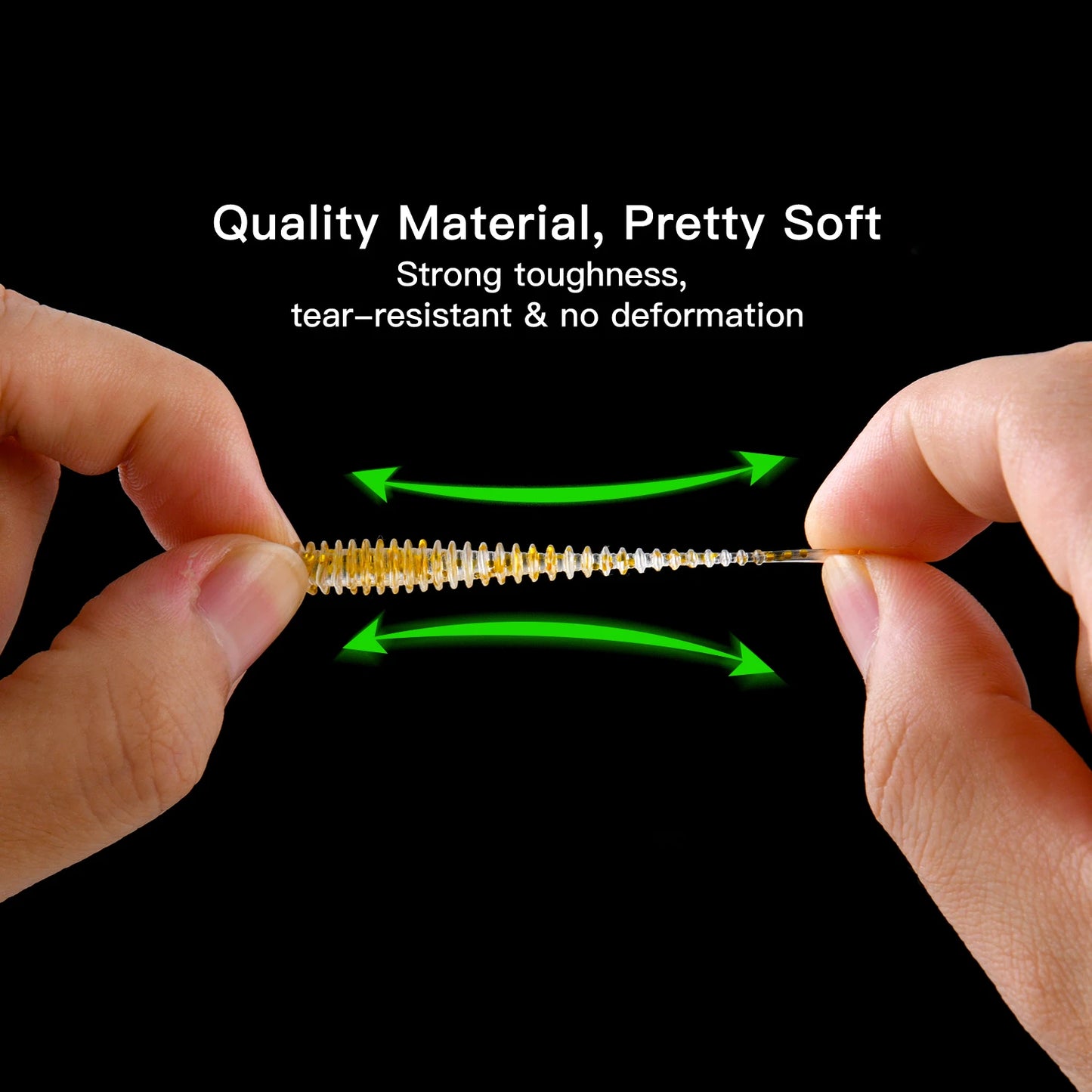 Goture 40pcs/lot Soft Lure Kit Soft Fishing Lure 5cm 0.7g Jig Head Hook 3.2cm 3.5g Fishing Hooks
